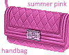 summer pink handbag