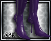 [S3K]PVC Boots Purple