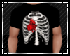 Skeleton Ribs Blk Tshirt