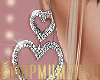 Heart Earrings Diamond