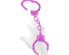 Pink handcuffs - sheer