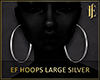 EF Hoops Large Silver
