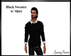 Black Sweater w/ Shirt
