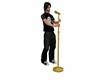 Animated Brass Mic Stand