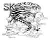(SK) Back Tiger Tattoo
