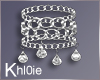 K silver diamond bracelt