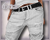 [L] Street Shorts White