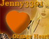 *J Orange Heart