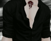 ! open black shirt