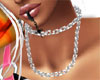 [J] Platinum neck chain