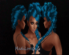 Neon blue hair Madi