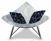 Cool Gray Triangle Chair