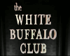 3D White Buffalo Sign