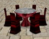 red dinning chairs