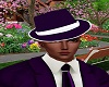Purple Hat White Trim