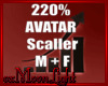 220% Avatar Scaler M+F