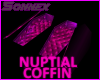 Nuptial coffin purple