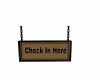 Check In Here Sign