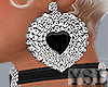 [YSL] Black Heart Earrin