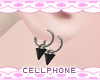 black spike earrings ❤