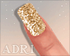 ~A: Glitter'Gold Nails
