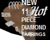 New 11pc DiamondEarrings