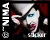 @~ Manson Sticker