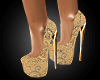 P~Sexy shoes gold