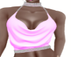 gem neckholder pink top