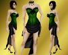 Emerald Burlesque Corset