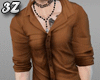 3Z: Brown Sexy Fit Shirt