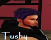 Wavy Spiked Purple Hair