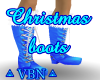 Christmas blue boot