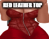 Red leather top