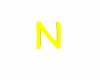 Yellow Letter N