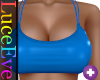 Blue Lari Crop Top