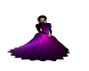 purple   longe dress