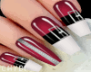 C~DarkPink Belt Nails