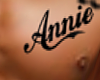 Annie Chest Tattoo