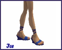 Wedge Sandals - Blueberry