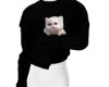 Cozy Kitty Sweater Black
