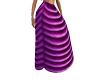 Draped Ball Gown Purple