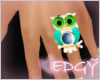 !E! Owl Mirror Ring
