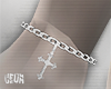𑁤' CROSS ANKLET 𑁤