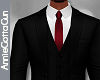 Black Suit ~ Wine Tie