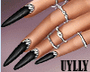 UY- Black&Diamond Nails