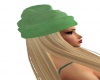 white with green hat