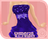 *T* Blue Ruffle Dress