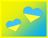 Ukraine Animated Hearts
