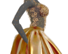 Golden flower gown